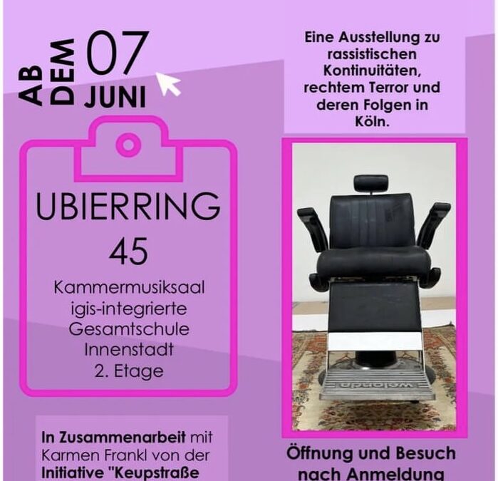 AUSSTELLUNG: 20 JAHRE DANACH – Der Nagelbombenanschlag auf der Keupstraße